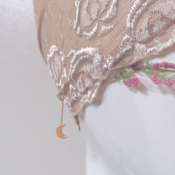 NEW 2pc Jewelry Set, Wraparound Sparkly Gold Beaded Multi-Wear Necklace+Earrings - Picture 9 of 16